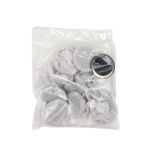 Часть кнопки Альфа (S-образная) ⌀25 мм (A-часть), 5/25 мм, эмаль чер.никель, 10 шт