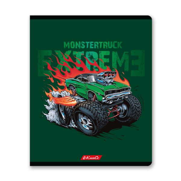 Тетрадь ученическая общая, твин лак, A5+ 48 л. на скобе, белизна 100%, 10 шт, клетка, 000323 Спорткар, Светоч 48ТСК5_8_3_1