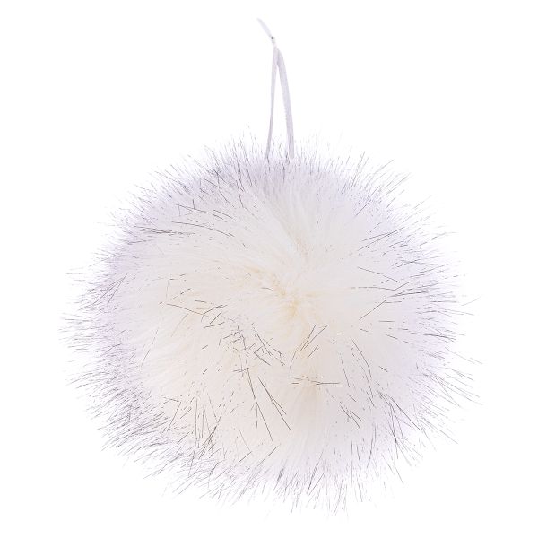Помпоны декоративные песец, 1 шт, 01 белый, Gamma POFM-01