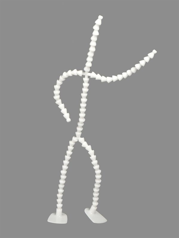 Скелет для кукол и игрушек 45 см, со ступнями ног 10 звеньев - 11 см, ноги 12 звеньев - 13 см