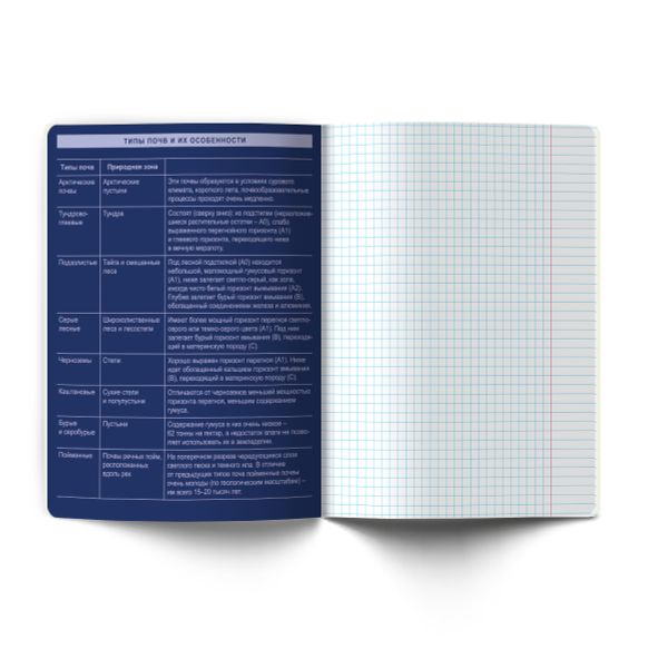 Тетрадь со справочным материалом Золотые главы, тисн.золот.фольгой, A5 48 л. на скобе 65 г/м², белизна 100% 10 шт клетка, 01850 Золотые главы География, Светоч Т286