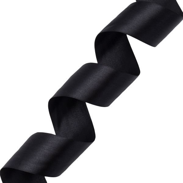 Лента атласная 1-сторонняя 50.0 мм / 22.86±1 метров, аналог 7730446, 39 черный, DDZ2401, Globus