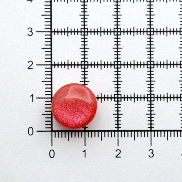 Пуговицы на ножке 22L (14мм), пластик (col.08 ярко-красный), 72 шт, CR P-45