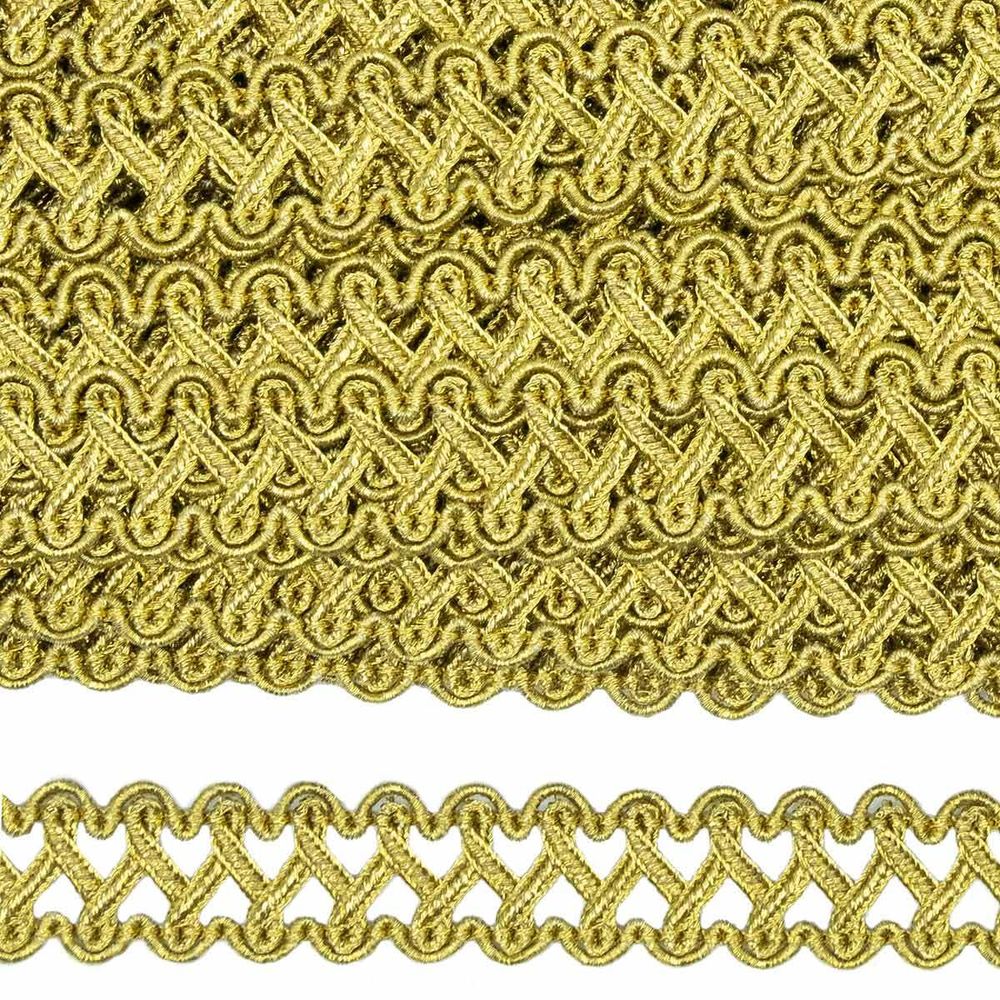 Тесьма 20 мм / 25 метров, 02 т.золото, 23-2508