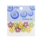 Кабошон декор подарков Цветок 9 шт, разноцветные, Dress it up