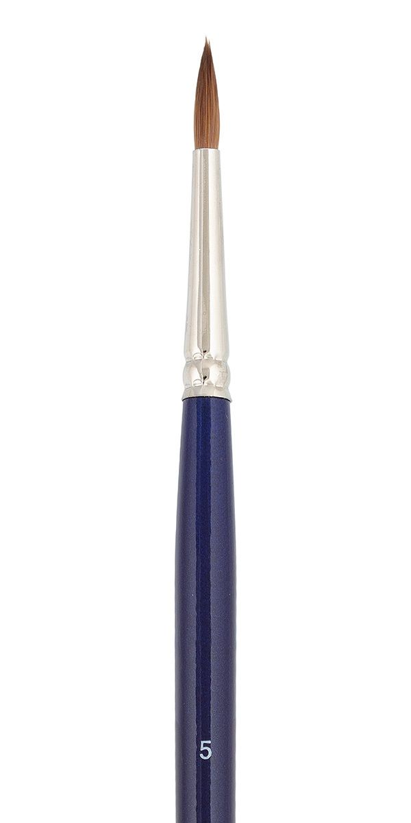 Кисть колонок круглая №05, 10 шт, длинная ручка, Vista-Artista 20111-05