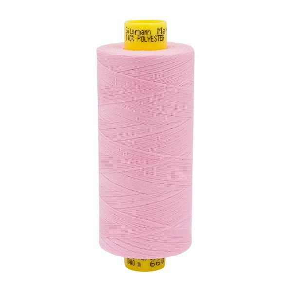 Нитка особо тонкая Gutermann Mara №150 (150/2), 1000 м, 713953, цв. 660 жемчужный, 1 катушка