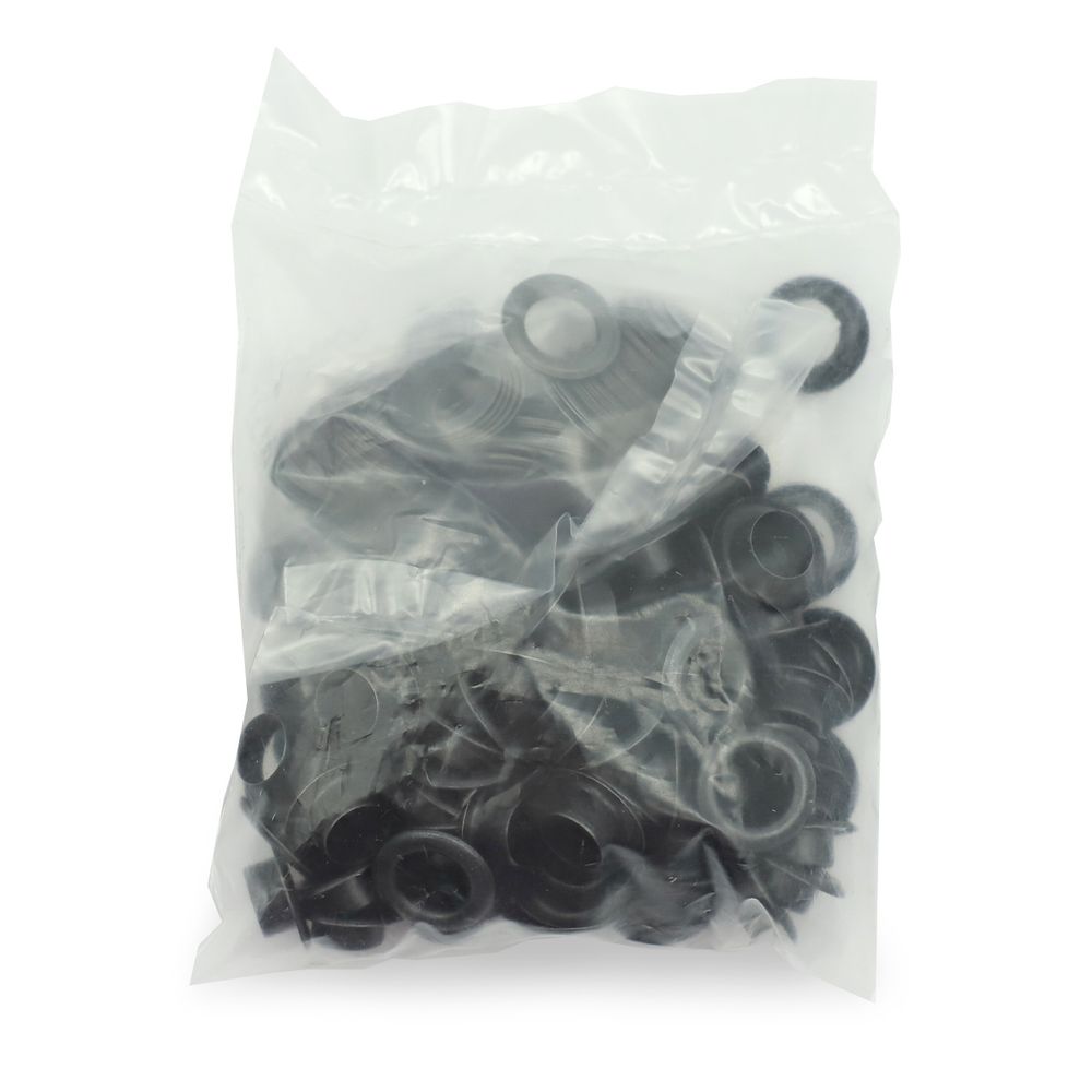 Люверсы металл ⌀_8.0 мм (внутр.), черный, 100 шт, BIG