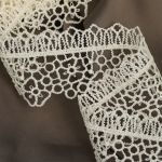 Кружево гипюр (плетёное) 45 мм, диз.2501 цв.F102 молочный уп.13.71м, Kruzhevo