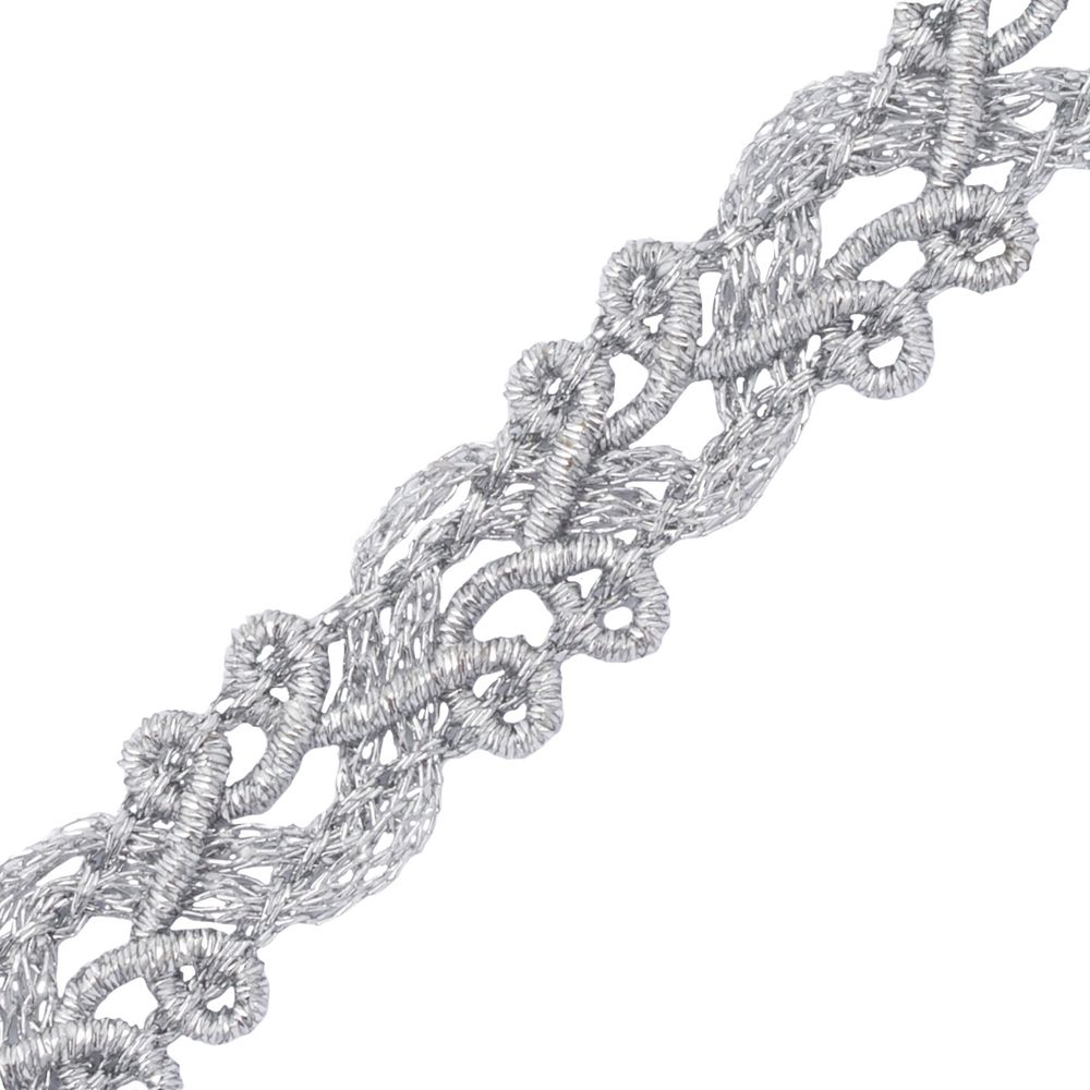 Тесьма 10мм / 50м (06 серебро), 23-2505