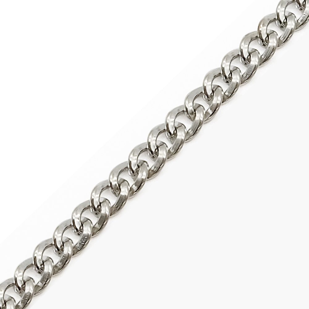 Цепь стальная, 6,2х4,8 мм, 10 м, никель