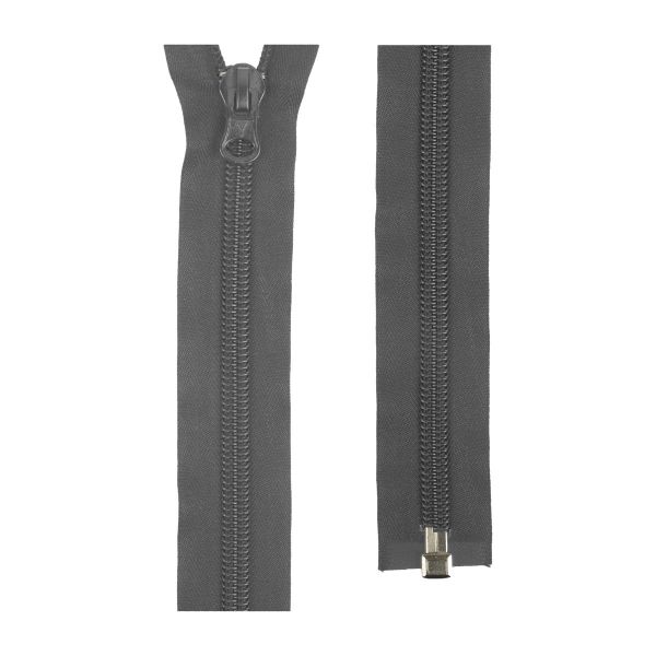 Молния спираль (витая) Т10 (10 мм) 1 зам., разъем., 120 см, 327 мышиный, S-10 Gamma, 10 шт