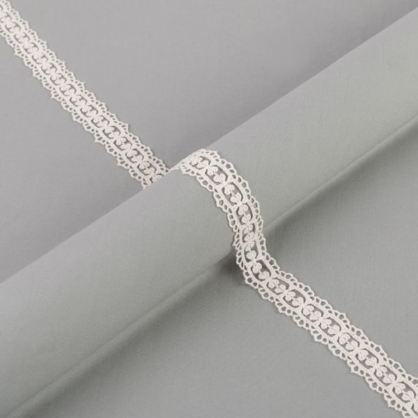 Кружево гипюр (плетёное) 28 мм / 10 ±0.2 метра, GP003CR кремовый, Gamma GGM-2802