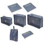 Органайзер дорожный для чемодана 7 предметов (серый)