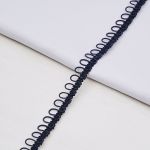 Тесьма декоративная с петлями 15 мм / 18.29 метра, темно-синий, 13-7735