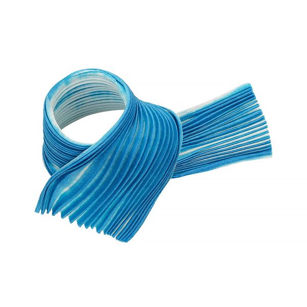 Лента декоративная 120.0 мм / 20 см, 24 бирюза с белым, Floranta Shibori