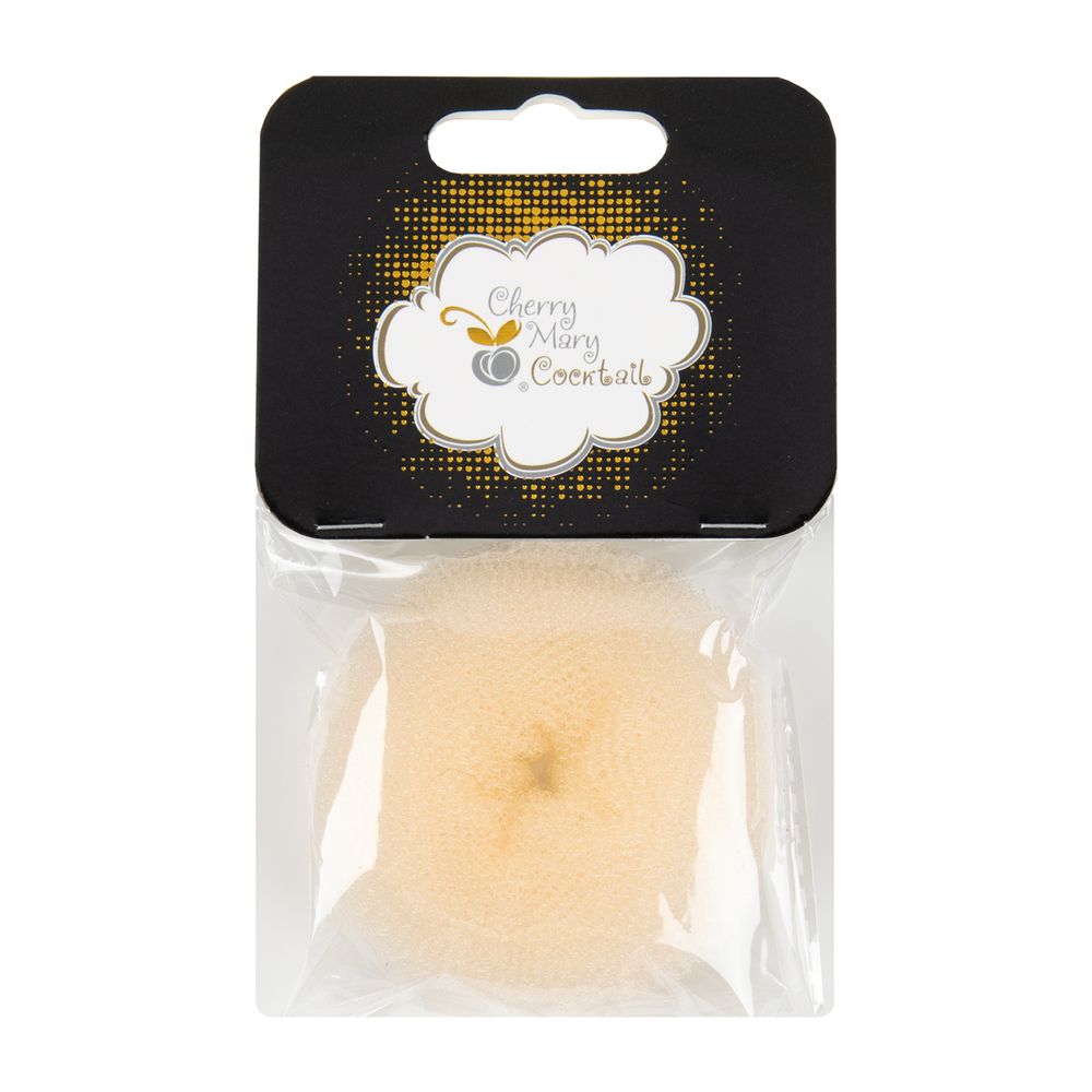 Бублик для волос ⌀7.5±0.5 см, 5 шт, №02 бежевый, Cherry Mary VX07058