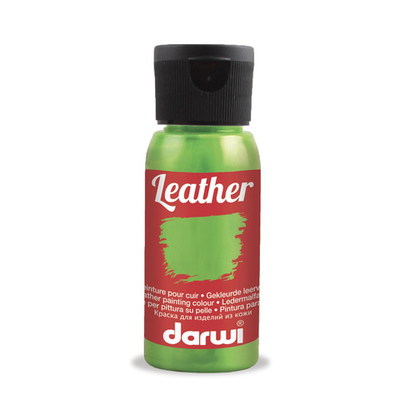 Краска для кожи Darwi Leather, 50мл, 601 анисовый
