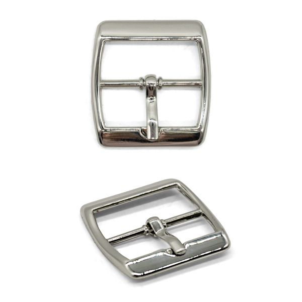 Пряжка ременная металл 24 мм. никель, 10 шт, BIG