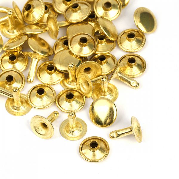 Хольнитены односторонние сталь 12х12 мм, №123, TBY.5112 цв. золото уп. 1000 шт, TBY