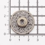 Кнопка пришивная металл ⌀27.0 мм, металл, White, уп.10 шт