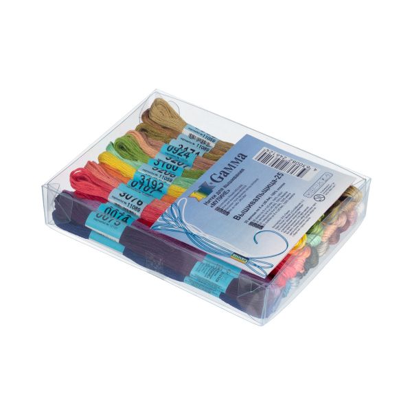 Мулине Gamma набор Вышивальщица-25, 25 мотков по 8 метров, ассорти