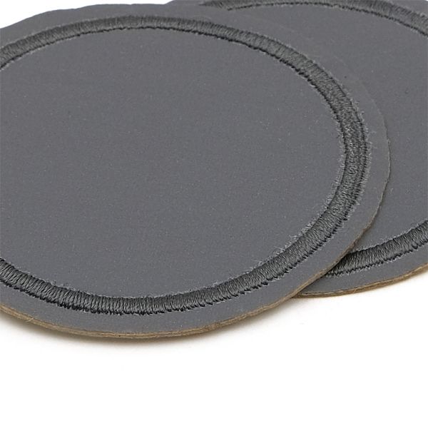 Термоаппликация светоотражающая Круг, d60 мм, LA421, 4 шт