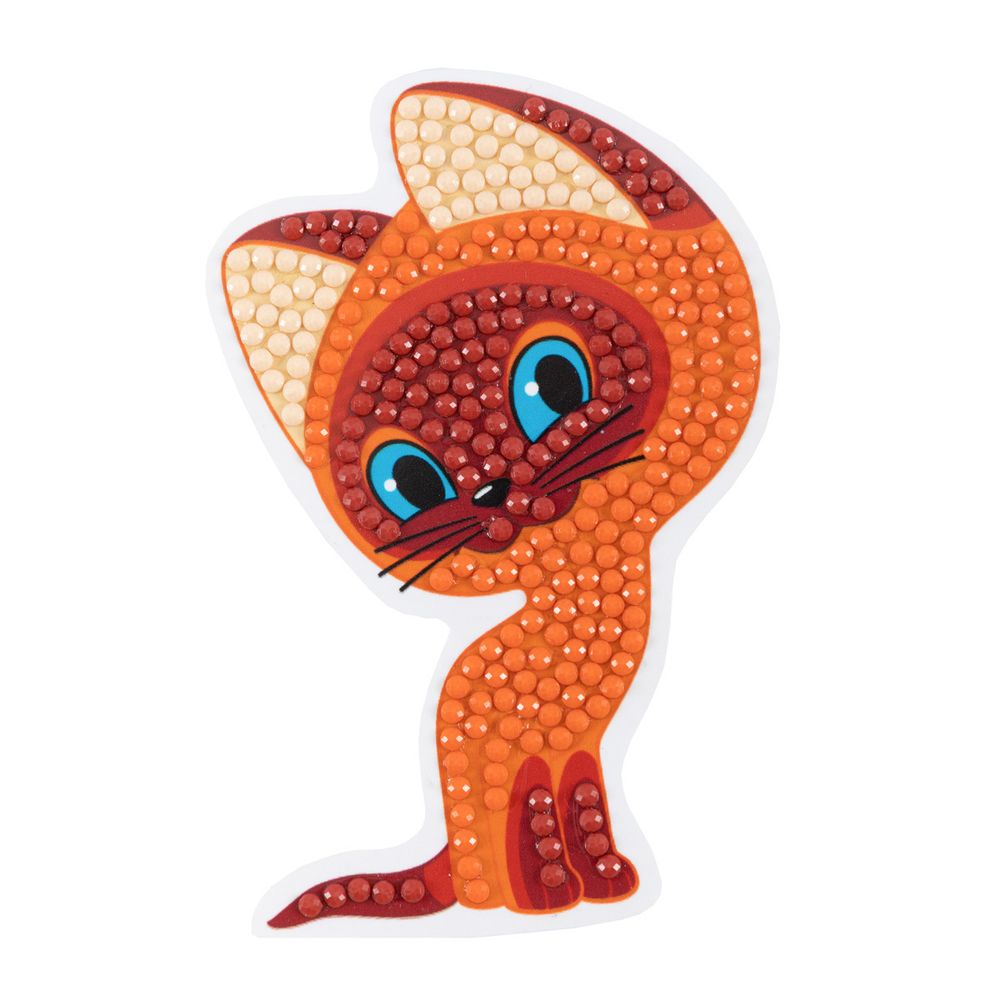 Алмазная (кристальная) мозаика Фрея CMF-ALVM-094, Союзмультфильм. Магнит Котёнок Гав, 7х10 см