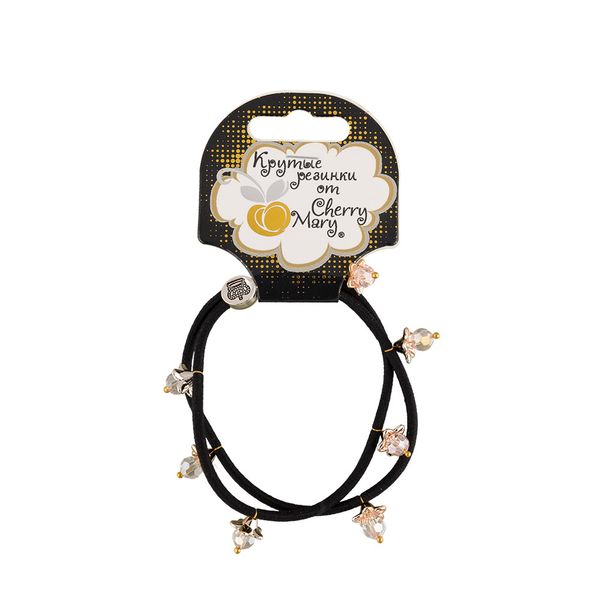 Резинка для волос V/R4039, 5 шт, №01 черный, Cherry Mary V/R4039