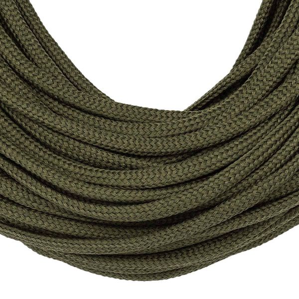 Шнур обувной плетеный ⌀6.0 мм / 100 метров, (диаметр ±1 мм), 016 хаки