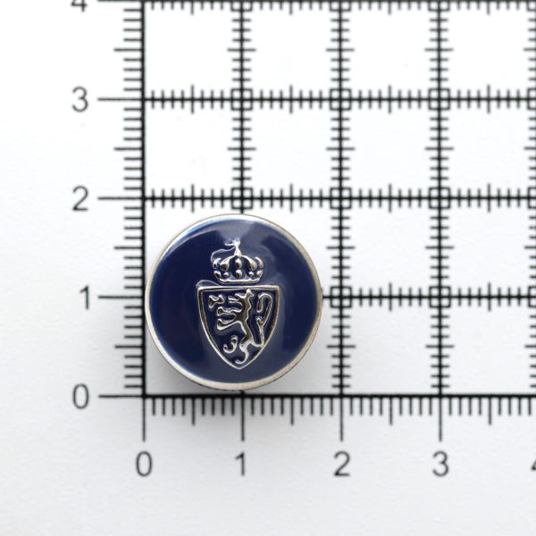 Пуговицы на ножке 28L (18мм), пластик (n.blue (синий/черный никель)), 36 шт, PS39