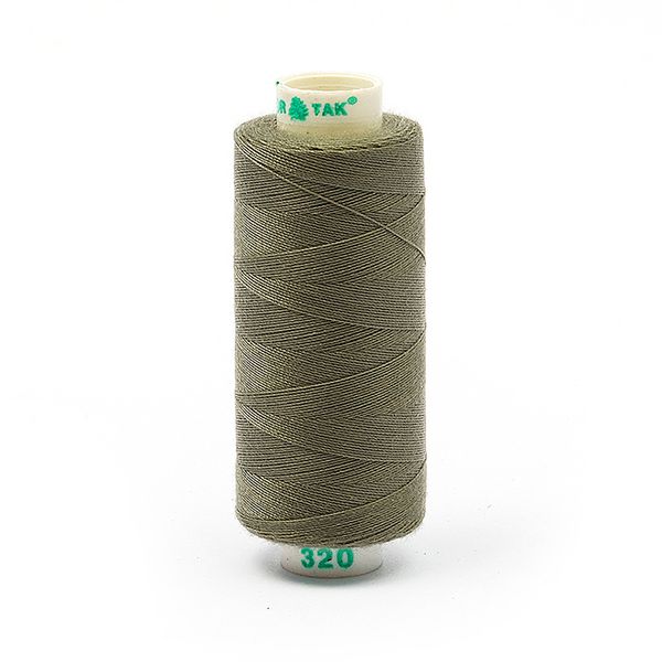Нитки швейные бытовые Dor Tak 40/2, 366 м / 10 кат., 320 серый