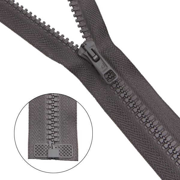 Молния трактор Arta Т6 (6 мм) 1 зам., разъем., 50 см, цв. 196 дым, уп.5 шт