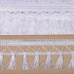 Бахрома отделочная 70.0 мм / 10 метров, 6154-0419, с кисточками, цв.6341 белый