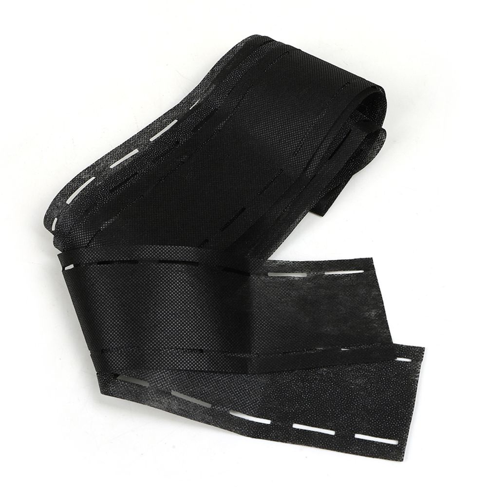 Лента корсажная клеевая перфорированная 60.0 мм / 5±0.5 метров, 40 г/м², 10-40-10 черный 6760B