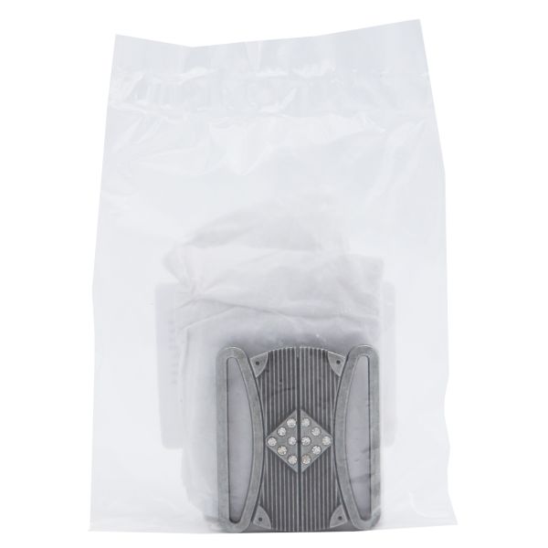 Пряжка ременная металл 40 мм (черное серебро), 4 шт