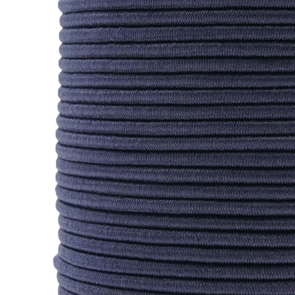 Резинка шляпная (шнур эластичный) ⌀2.5 мм / 100 метров, С196-т.синий