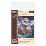 Набор для вышивания нитками МП Студия, Добродушная сова, 20х14 см