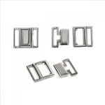 Пряжка-застежка для купальников металл 15.0 мм, 121SW цв.никель уп.10 шт