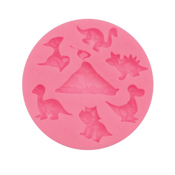 Молд силикон (для свечей, мыла, смолы, гипса) 7 см Динозавры, 23573