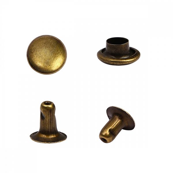 Хольнитены односторонние сталь 7х7 мм, №33, TBY.5107 цв. антик уп. 1000 шт, TBY