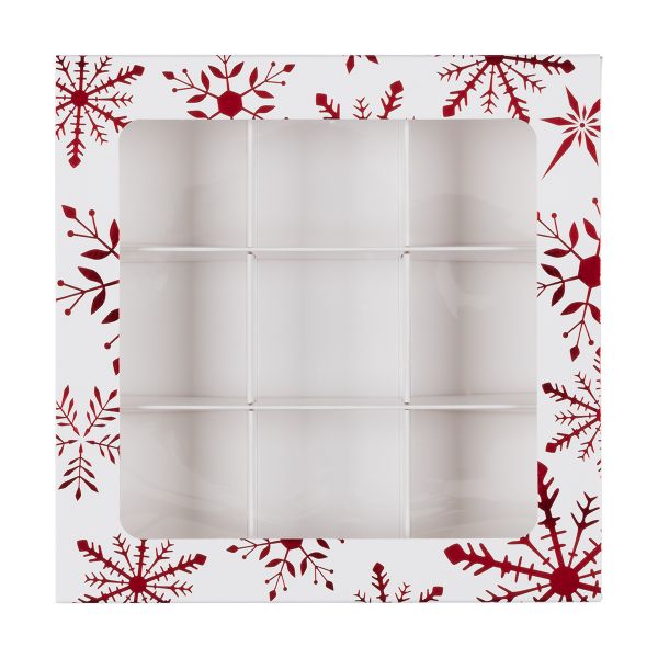 Коробка для 9 конфет 13.8х13.8х3.8 см, Метелица, S-Chief, CBC-028