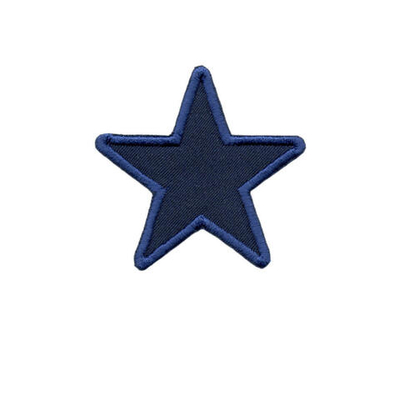Термоаппликация Звезда, 60х59мм (10 шт) (синий), 016