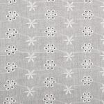 Ткань шитьё (прошва) 100 г/м², 150 см / 2 метра, TBY.Emb.1 белый