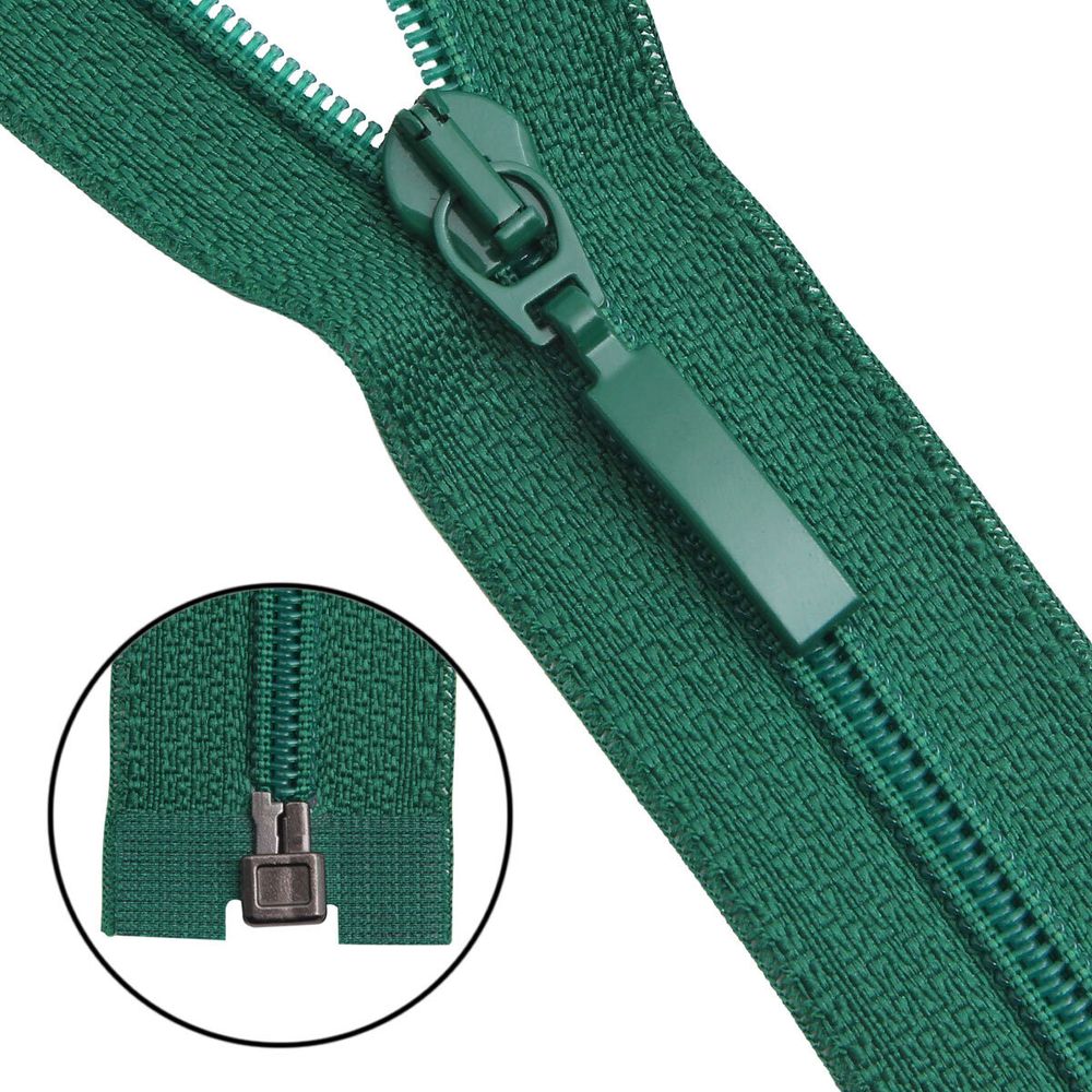 Молния спираль (витая) Arta Т5 (5 мм) 1 зам., разъем., 70 см, цв. 529 зеленый, уп.5 шт