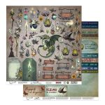 Бумага для скрапбукинга Ведьмино зелье 190 г/м², 30.5х30.5 см, 10 шт, 7 лист для вырезания, Mr.Painter PSR 2602