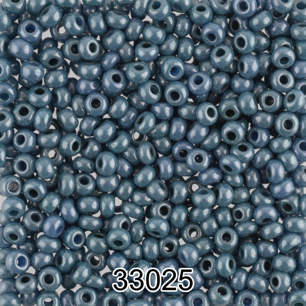 Бисер Preciosa круглый 10/0, 2.3 мм, 500 г, 33025 (Ф451) грязно-голубой