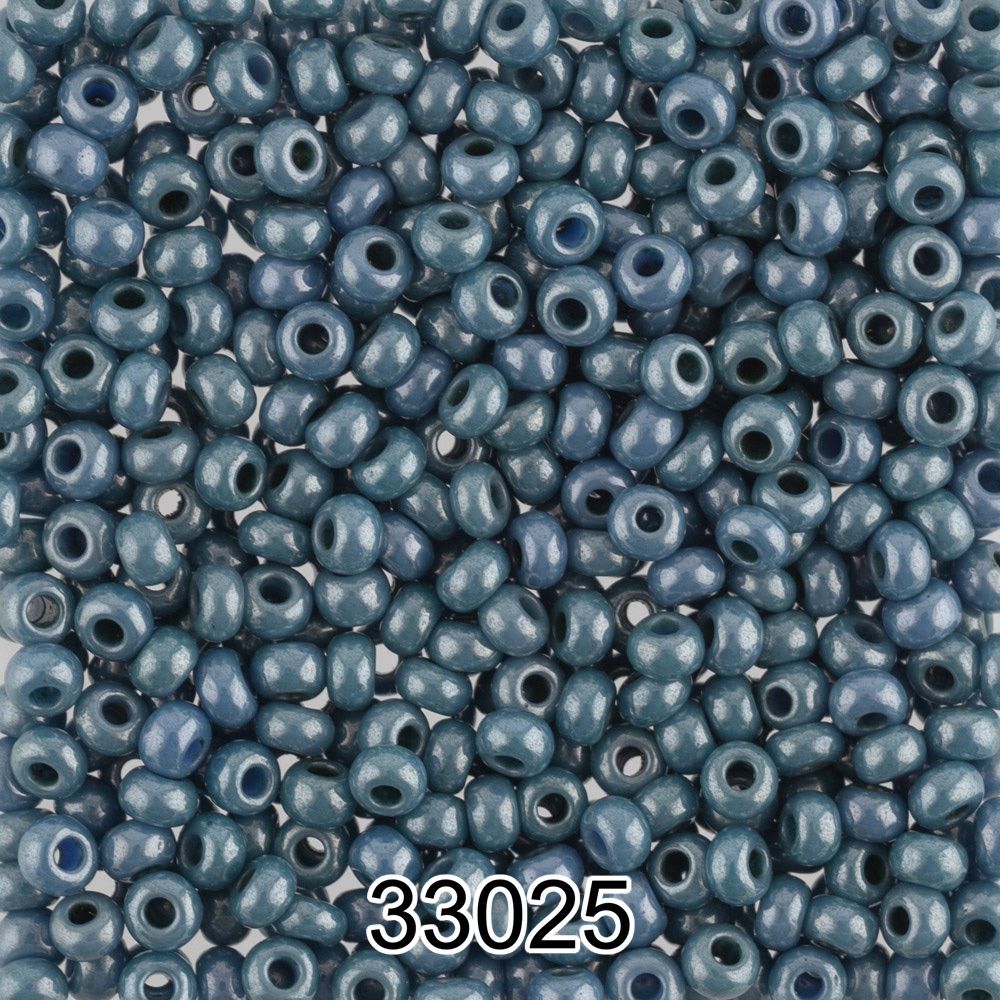 Бисер Preciosa 10/0 (2.3 мм), 500 г, 33025 (Ф451) грязно-голубой