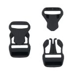 Фастекс (пряжка трезубец) пластик 15 мм, 20 шт, черный