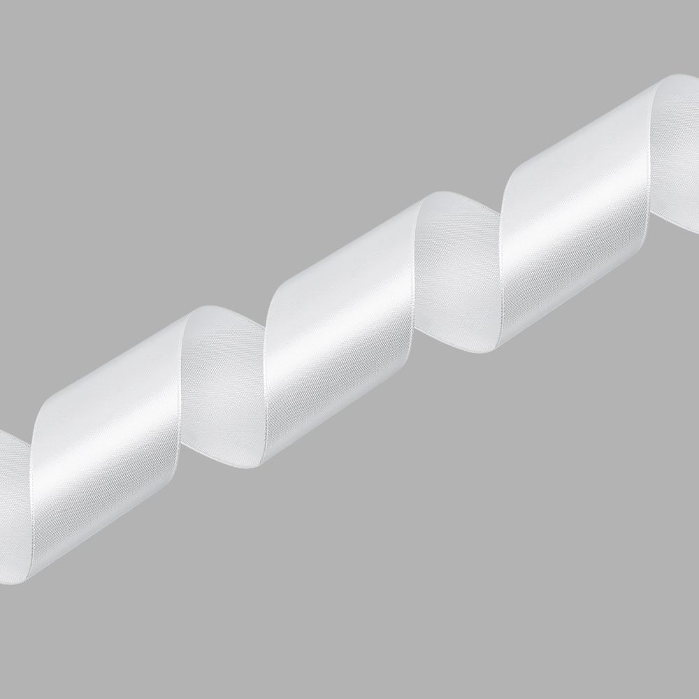 Лента атласная 1-сторонняя 50.0 мм / 22.86±1 метров, 002 белый, Globus